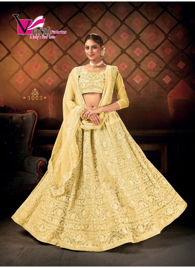 VARNI ZEEYA-SULTANA EXCLUSIVE DESIGNER PARTY WEAR EMBROIDERED LEHNGA COLLECTION 